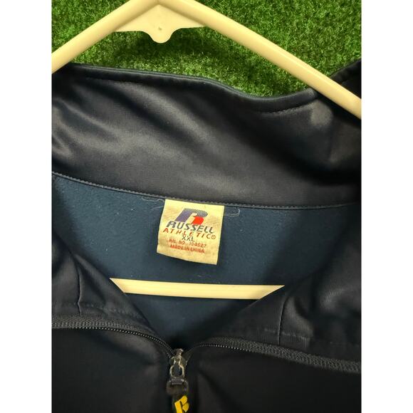 90s University of Michigan Russell Athletic Full Zip Warm Up Jacket Sz XXL - Picture 8 of 11